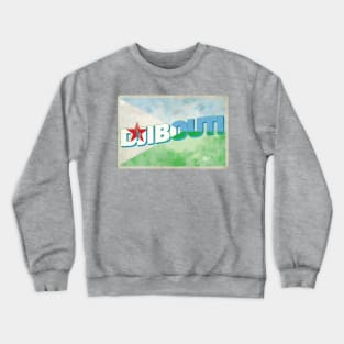 Djibouti Vintage style retro souvenir Crewneck Sweatshirt